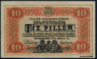 Hajmáskér/hadifogolytábor 1916. 10f T:I