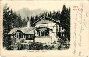 1916 Tátralomnic, Tatranská Lomnica (Magas-Tátra, Vysoké Tatry); Touristen-Hotel / Turista szálloda és étterem / tourist hotel and restaurant (Rb)