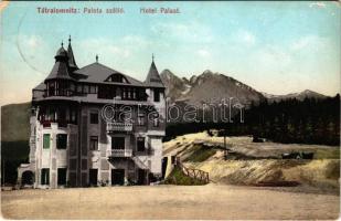 Tátralomnic, Tatranská Lomnica (Magas-Tátra, Vysoké Tatry); Palota szálloda. Cattarino S. utóda Földes Samu kiadása / Hotel Palast (Rb)