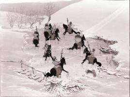 1976 A Ludas Matyi c. rajzfilm rendező Dargay Attila, Rajz: Jankovics Marcell, kb 50 db fotó pozitív...