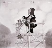 1976 A Ludas Matyi c. rajzfilm rendező Dargay Attila, Rajz: Jankovics Marcell, kb 50 db fotó pozitív...