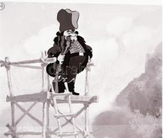 1976 A Ludas Matyi c. rajzfilm rendező Dargay Attila, Rajz: Jankovics Marcell, kb 50 db fotó pozitív...