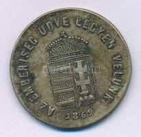 1869. "Emlékérem az Országos Lelencház alapítására" ezüstözött bronz emlékérem. "AZ E...