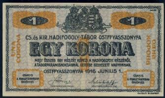 Ostffyasszonyfa/hadifogolytábor 1916. 1K T:I