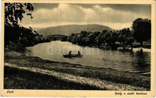 1938 Szob, Ipoly a szobi határon. Kettner Ferencné kiadása (EK)