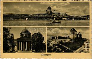 Esztergom, Bazilika, evezős csónak, híd (EK)