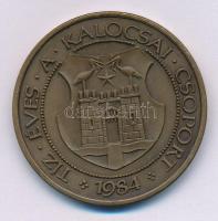 Fritz Mihály (1947-) 1984. "MÉE / Tíz éves a Kalocsai Csoport" bronz emlékérem (42,5mm) T:...