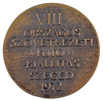 Asszonyi Tamás (1942-) 1972. "VIII. Országos Szövetkezeti Fotókiállítás Szeged" kétoldalas...