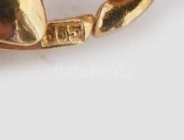 Nyaklánc, tekla gyöngy, 14k arany (Au) kapoccsal 80 cm