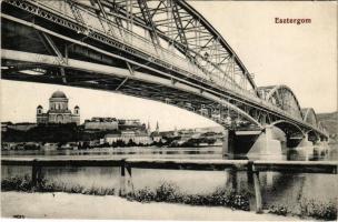 1912 Esztergom, Mária Valéria híd a Bazilika látképével