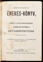 Megújított énekes-könyv, az Erdélyi Nagyfejedelemségbeli Evangelico-Reformata Anyaszentegyház használatára, a közzsinat határozatából s helybenhagyása szerint szerkesztetve. Kolozsvártt, 1867, Stein János, (Ev. Ref. Főtanoda-ny.), XV+1+435+1 p. Korabeli félbőr-kötésben, márványozott lapélekkel, sérült kartontokban, kopott, foltos borítóval, egy lapszélen gyűrődéssel.