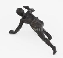 Atléta. Vas szobor, h: 15 cm