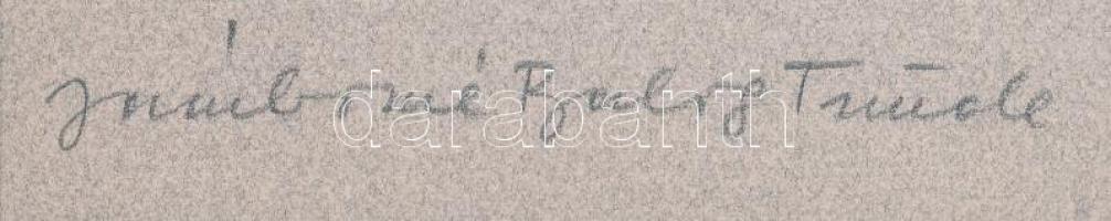 Jámborné Balog Tünde (1938-): Anyám a Styxen. Ofszet-litográfia, papír, jelzett és számozott (48/50)...