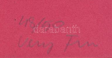 Veszely Ferenc (1945-): Vizes lap. Ofszet-litográfia, papír, jelzett és számozott (48/50). Az 1979-b...