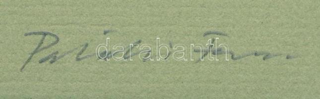 Pataki Ferenc (1941-): Küzdelem. Ofszet-litográfia, papír, jelzett és számozott (48/50). Az 1979-ben...