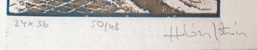 Halász István (-): 24x36. Ofszet-litográfia, papír, jelzett és számozott (48/50). Az 1979-ben megjel...