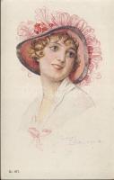 Lady with hat s: Rudolf Fuchs, Hölgy kalapban s: Rudolf Fuchs