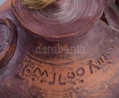 Görög kerámia olajégő, m: 12 cm