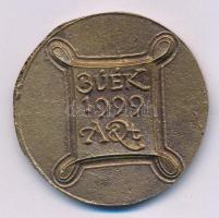 Lapis András (1942-) 1991. "Ikrek / BÚÉK 1999 A&t" bronz emlékérem (44mm) T:XF