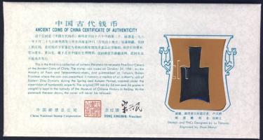 Kína/Tavasz-Ősz korszak/Zhou dinasztia ie.770-746. Kongshoubu "LI" bevéséssel lapátpénz re...