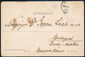 Fráter Loránd (1872-1930) dalszerző, nótaszerző saját kézzel megírt képeslapja, aláírásával