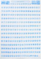 A római pápák kronológiája Szent Pétertől XVI. Benedekig, nagyméretű poszter, kétoldalas, angol nyel...