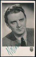 Udvardy Tibor (1914-1981) operaénekes aláírása őt ábrázoló fotólapon