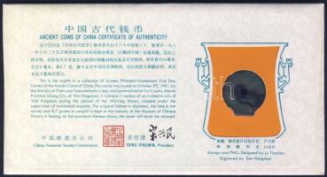 Kína/Hadakozó Államok korszaka/Wei királyság ie.475-221. Bronzpénz "GONG" bevéséssel repli...