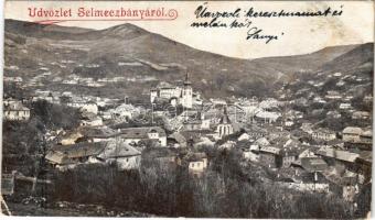 1899 (Vorläufer) Selmecbánya, Schemnitz, Banská Stiavnica; látkép / general view (b)