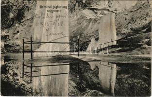 1913 Dobsina, Dobschau; Dobsinai jégbarlang nagyterme, belső. Falvi Jenő kiadása / ice cave, interior (EK)