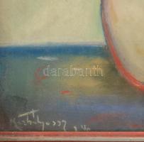 Olvashatatlan (Körtvélyessy?) jelzéssel: Csendélet. Pasztell, papír. Üvegezett fakeretben. Hátoldali...