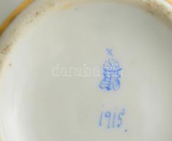 1915 Herendi kiöntő, sérült, fedő nélkül, m: 12 cm