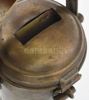 Antik templomi persely, kis sérüléssel, m: 24 cm