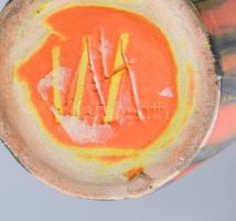 Tófej váza pár, jelzett, m: 32 cm