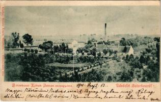 1901 Bátorkeszi, Bátorove Kosihy, Bátorove Kesy, Vojnice; Kobek István szeszgyára. Strausz Ármin kiadása / distillery factory (EK)