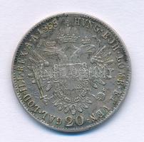 1855E 20kr Ag "Ferenc József" T:F korr. Hungary 1855E 20 Kreuzer Ag "Franz Joseph&quo...