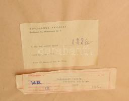 Reinhardt István (1936-): Szolnoki határban. Akvarell, papír, jelzett, hátoldalán Képcsarnok Vállala...