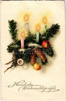 1931 Herzlichen Weihnachtsgrüsse / Karácsonyi üdvözlet / Christmas greeting. litho (EB)