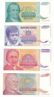 Jugoszlávia 1993. 500.000D + 1.000.000D + 50.000.000D + 500.000.000.000D T:UNC,AU,VF Yugoslavia 1993. 500.000 Dinara + 1.000.000 Dinara + 50.000.000 Dinara + 500.000.000.000 Dinara C:UNC,AU,VF