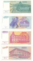 Jugoszlávia 1993. 500.000D + 1.000.000D + 50.000.000D + 500.000.000.000D T:UNC,AU,VF
Yugoslavia 199...