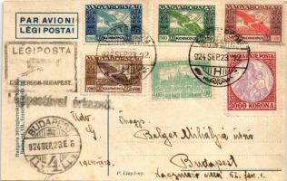 1924 Budapest-Esztergom, Első Magyar Filatelista Nap, Posta repülés / First Hungarian Philatelist Da...