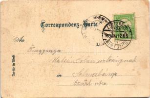 1909 Gruss... Urlauber. No. 1922. Art Nouveau, litho (fl)