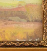 Atlasz Marianna (-): Tanya. Tempera, papír, jelzett. Dekoratív, üvegezett, kopott fakeretben. 18×28,...