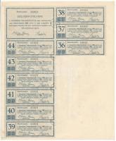 Veszprém 1926. "A Veszprémi Takarékpénztár Részvénytársaság" részvénye 25P-ről, szárazpecs...