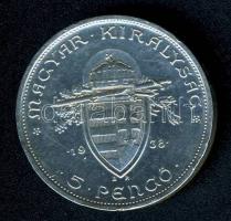1938. 5P Ag "Szt.István" T:2 ph
