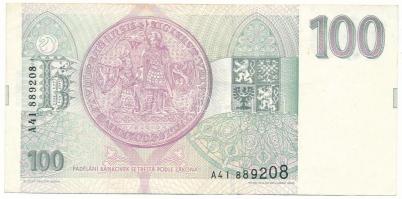 Csehország 1993. 100K "A41 889208" T:III 
Czech Republic 1993. 100 Korun "A41 889208...