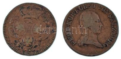 Csehország / Történelmi tartomány 1768. 1 Garas Cu + Osztrák Államok / Salzburg 1805. 1kr Cu "Ferdinánd" T:XF,VF Bohemia 1768. 1 Greschl Cu + Austrian States / Salzburg 1805. 1 Kreuzer Cu "Ferdinand" C:XF,VF Krause KM#791, KM# 491