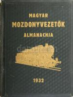 Bakos Jenő (szerk.): Magyar mozdonyvezetők almanachja. Bp., 1932, Országos Szakcsoport, 600 p. Gazdag fekete-fehér képanyaggal illusztrált. Valamint a mozdonyvezetők és vasúti dolgozók arcképével és életrajzával. Kiadói aranyozott egészvászon kötésben, kopott borítóval, sérült gerinccel, egy-két foltos lappal.