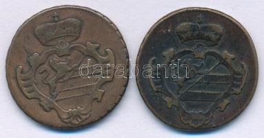 Olasz Államok / Gorizia 1799S 2s Cu (2x) T:XF,VF patina Italian States / Gorizia 1799S 2 Soldi Cu (2...