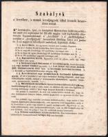 1850 Szabályok a levélbér, s annak levéljegyek által leendő beszedése eránt